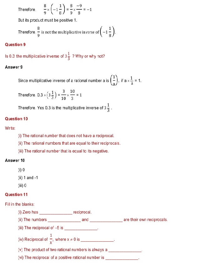 NCERT Solutions for Maths Class 8 Chapter 1 Exercise 1.1