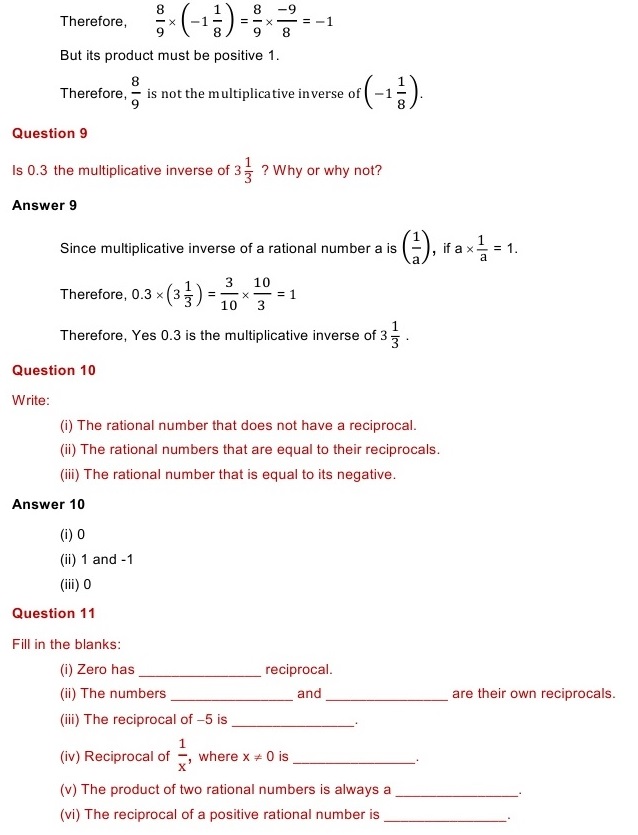NCERT Solutions for Maths Class 8 Chapter 1 Exercise 1.2
