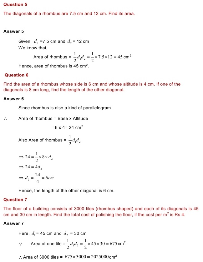 NCERT Solutions for Maths Class 8 Chapter 11 Exercise 11.2