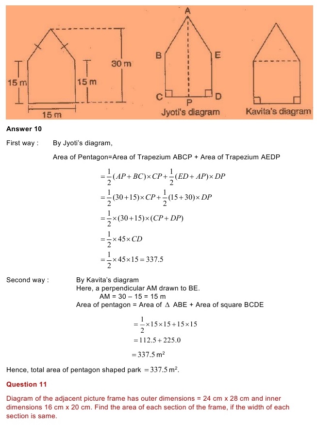 NCERT Solutions for Maths Class 8 Chapter 11
