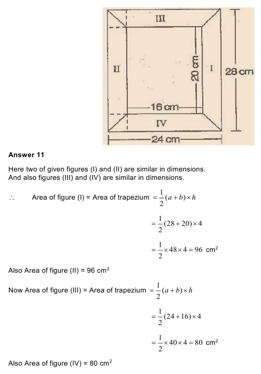 NCERT Solutions for Maths Class 8 Chapter 11