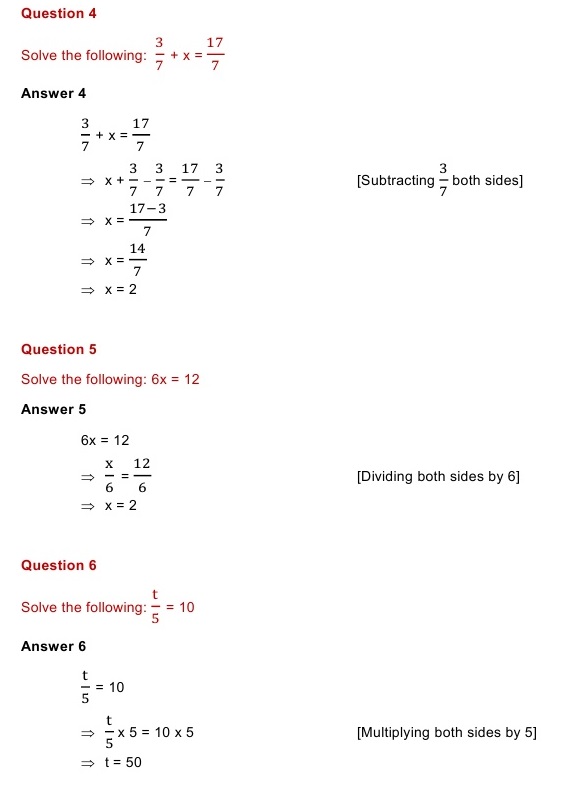 NCERT Solutions for Maths Class 8 Chapter 2 Exercise 2.1