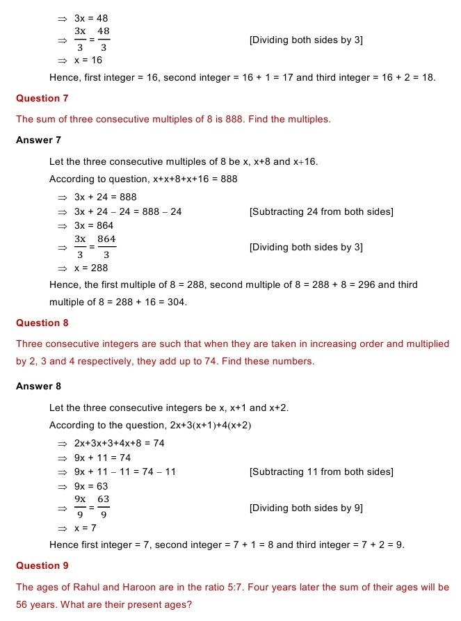 NCERT Solutions for Maths Class 8 Chapter 2 Exercise 2.2