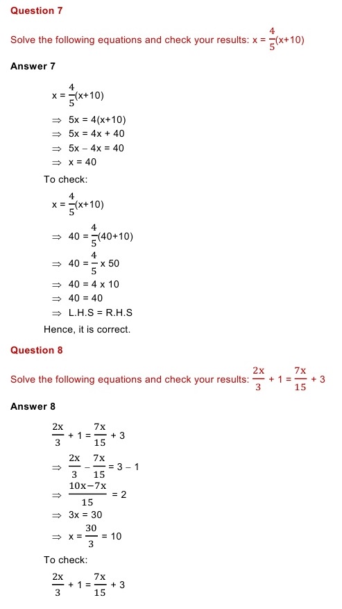 NCERT Solutions for Maths Class 8 Chapter 2 Exercise 2.3