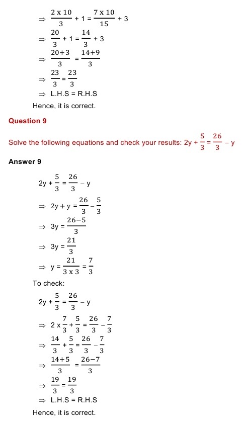 NCERT Solutions for Maths Class 8 Chapter 2 Exercise 2.3