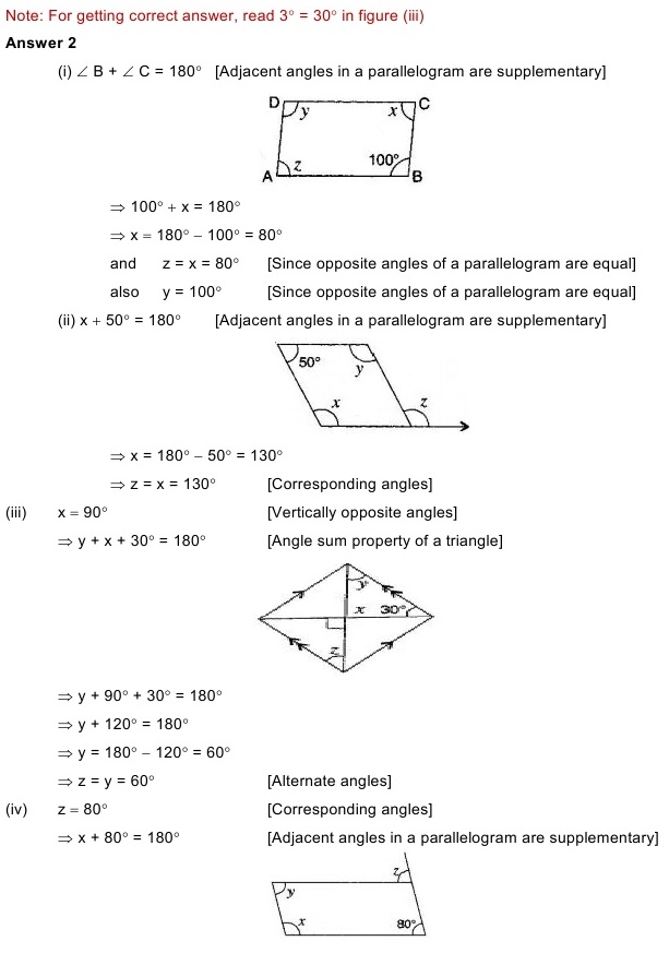 NCERT Solutions for Maths Class 8 Chapter 3