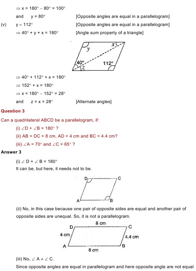 NCERT Solutions for Maths Class 8 Chapter 3 Exercise 3.3