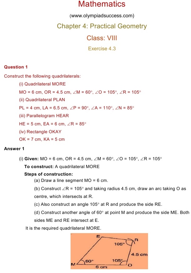 NCERT Solutions for Maths Class 8 Chapter 4