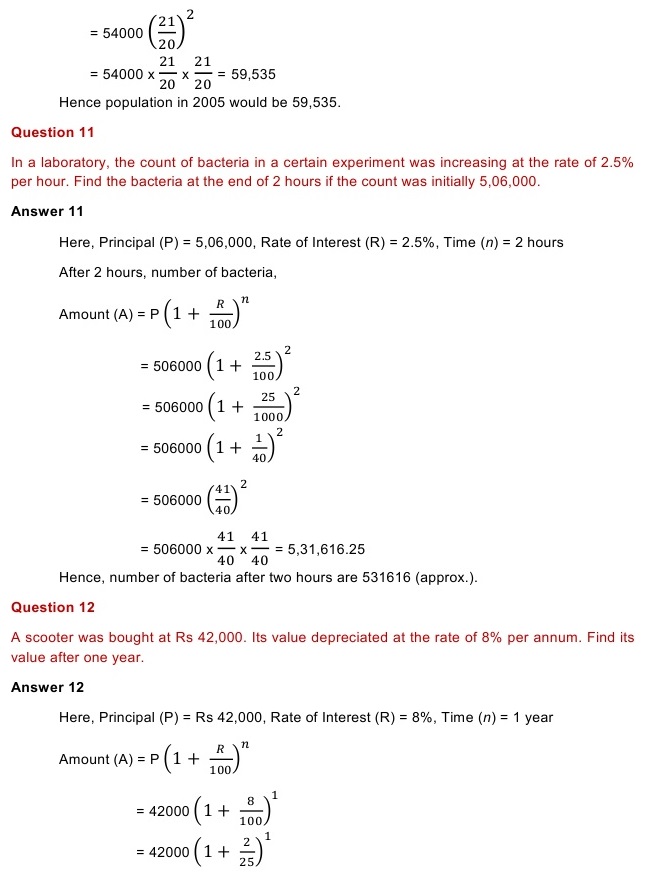 NCERT Solutions for Maths Class 8 Chapter 8