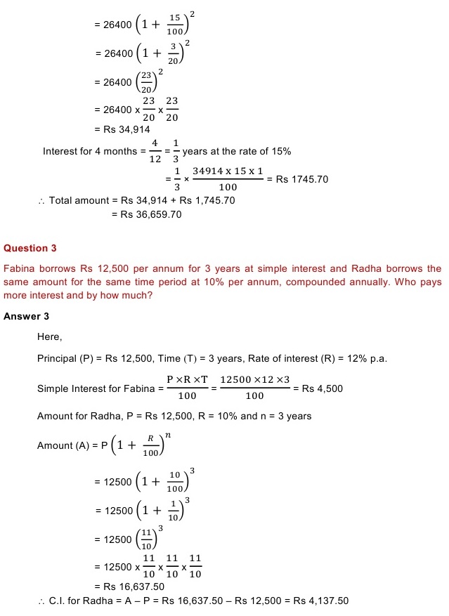 NCERT Solutions for Maths Class 8 Chapter 8