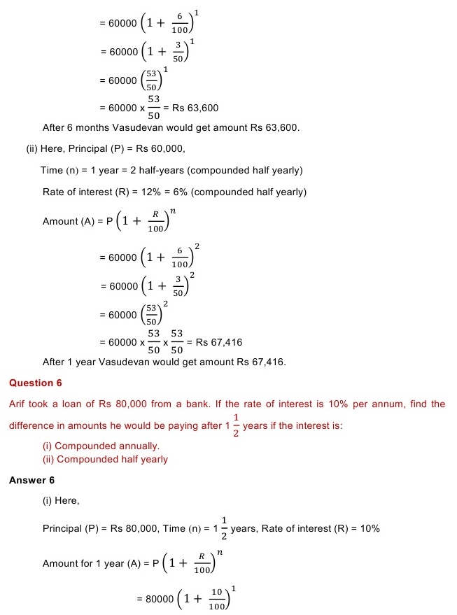 NCERT Solutions for Maths Class 8 Chapter 8