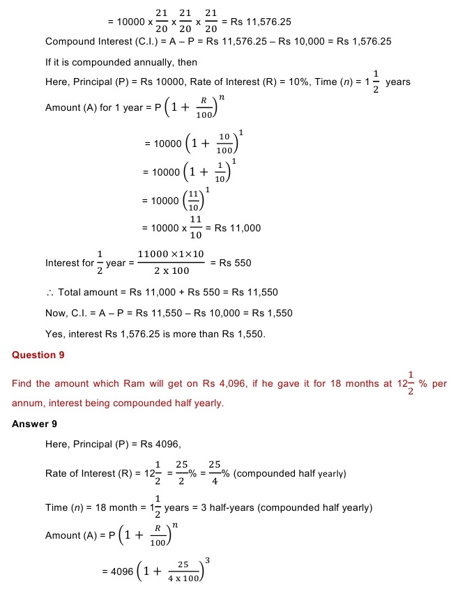 NCERT Solutions for Maths Class 8 Chapter 8 Exercise 8.3