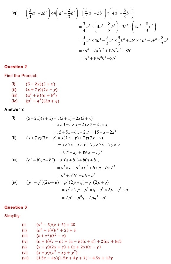NCERT Solutions for Maths Class 8 Chapter 9 Exercise 9.4