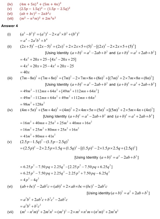 NCERT Solutions for Maths Class 8 Chapter 9 Exercise 9.5