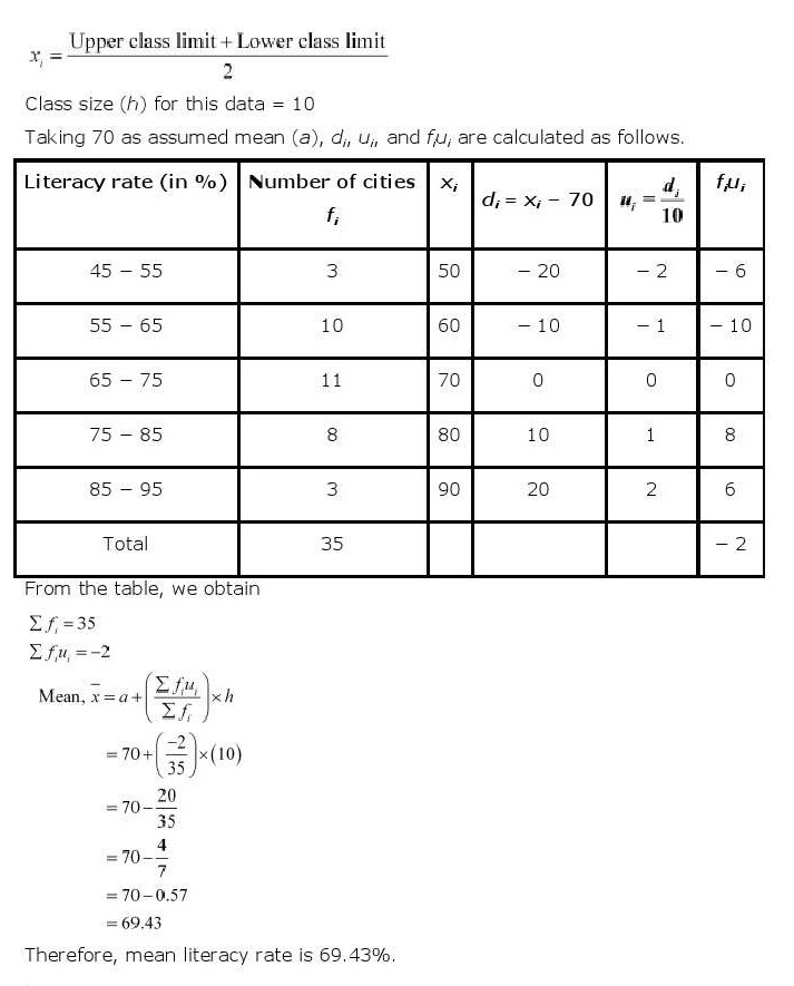 ncert maths class 10 chapter 14 solutions