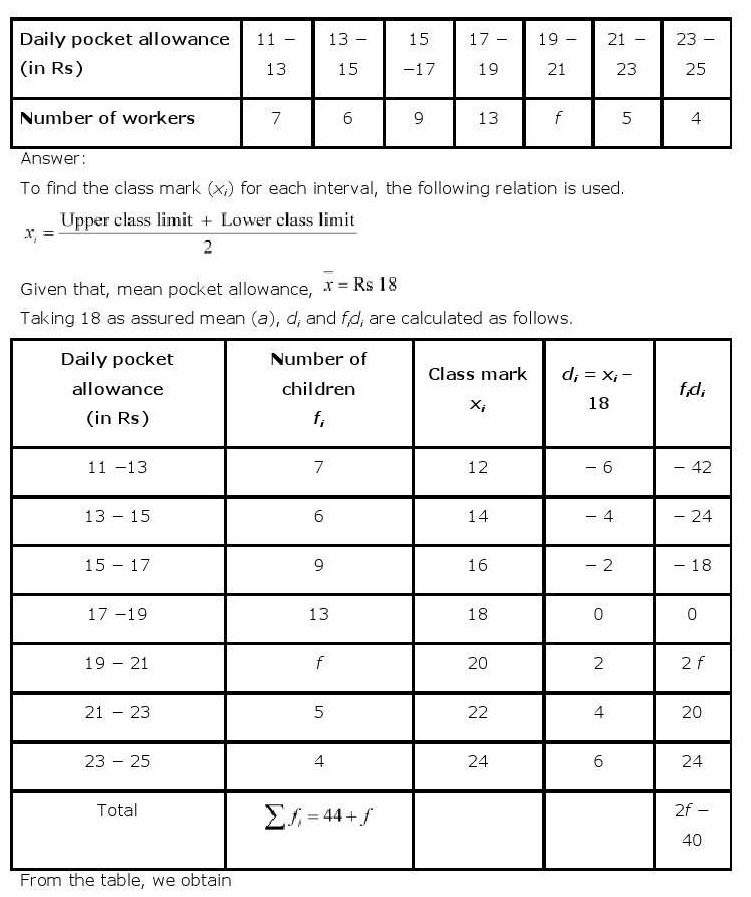 ncert maths class 10 chapter 14 solutions