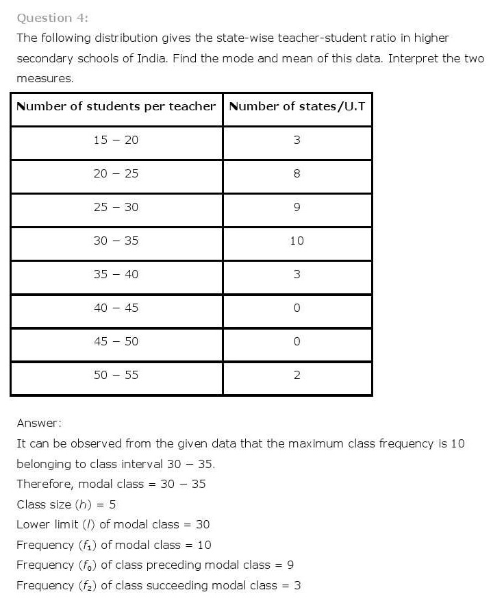 ncert maths class 10 chapter 14 solutions