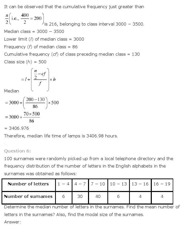 ncert maths class 10 chapter 14 solutions