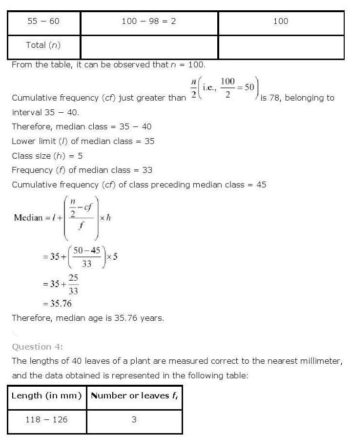 ncert maths class 10 chapter 14 solutions